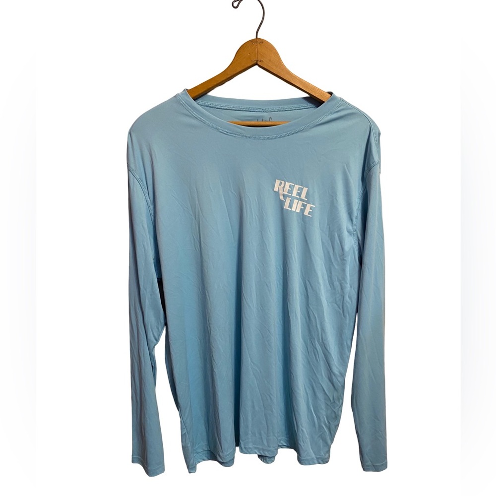 Reel Life Sun Defender XXL Light Weight Shirt "Moonlit Dock‎ Bass"